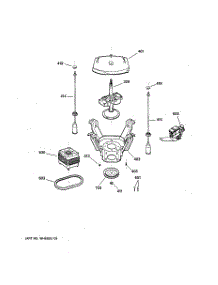 04 - Suspension, Pump & Drive Components parts for Ge Washer WWRE6260D0CC from AppliancePartsPros.com