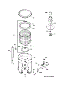 03 - Tub, Basket & Agitator parts for Ge Washer EWA5000D0WW from AppliancePartsPros.com