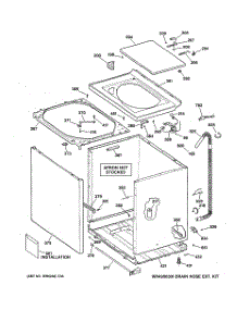 02 - Cabinet, Cover & Front Panel parts for Ge Washer WCSR2080B4WW from AppliancePartsPros.com