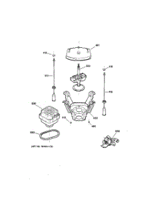 04 - Suspension, Pump & Drive Components parts for Ge Washer WBXR2090B4WW from AppliancePartsPros.com