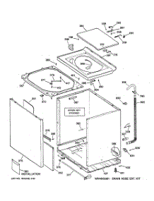 02 - Cabinet, Cover & Front Panel parts for Ge Washer WNCD2050A9WC from AppliancePartsPros.com