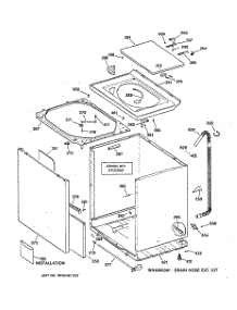02 - Cabinet, Cover & Front Panel parts for Ge Washer EWA4000B9WW from AppliancePartsPros.com