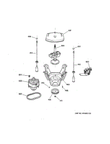 04 - Suspension, Pump & Drive Components parts for Ge Washer EWA4000B9WW from AppliancePartsPros.com