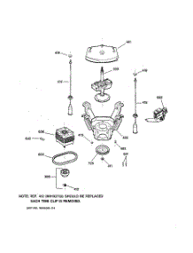 04 - Suspension, Pump & Drive Components parts for Ge Washer WLE6500B3WW from AppliancePartsPros.com