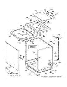 02 - Cabinet, Cover & Front Panel parts for Ge Washer WHDSE820C1WW from AppliancePartsPros.com