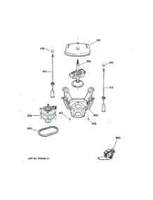 04 - Suspension, Pump & Drive Components parts for Ge Washer WCSR2080B3CC from AppliancePartsPros.com