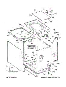 02 - Cabinet, Cover & Front Panel parts for Ge Washer WBXR2090B3WW from AppliancePartsPros.com