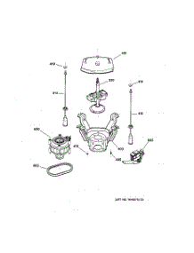 04 - Suspension, Pump & Drive Components parts for Ge Washer GJXRP080B1WW from AppliancePartsPros.com