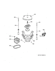 04 - Suspension, Pump & Drive Components parts for Ge Washer WSSE5210B2WW from AppliancePartsPros.com
