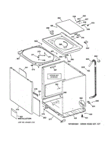 02 - Cabinet, Cover & Front Panel parts for Ge Washer WWSE6200B2CC from AppliancePartsPros.com