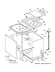 02 - Cabinet, Cover & Front Panel parts for Ge Washer WCSE6270B2WW from AppliancePartsPros.com