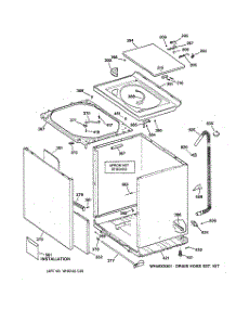 02 - Cabinet, Cover & Front Panel parts for Ge Washer WLE6000B2WW from AppliancePartsPros.com