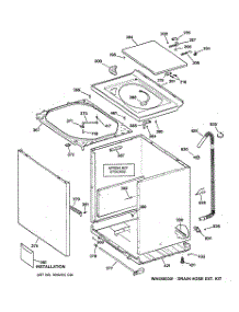 02 - Cabinet, Cover & Front Panel parts for Ge Washer WWSE5200B3WW from AppliancePartsPros.com