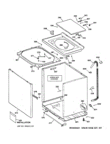 02 - Cabinet, Cover & Front Panel parts for Ge Washer WBSE3120B3CC from AppliancePartsPros.com