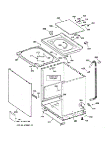 02 - Cabinet, Cover & Front Panel parts for Ge Washer WBSE3120B2CC from AppliancePartsPros.com