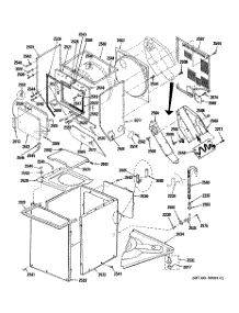 02 - Cabinet Parts & Heater parts for Ge Washer WSM2000HBW from AppliancePartsPros.com