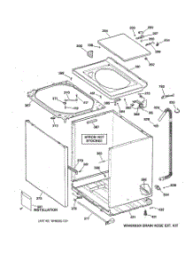 02 - Cabinet, Cover & Front Panel parts for Ge Washer S3500B0WW from AppliancePartsPros.com