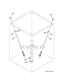 05 - Suspension Parts parts for Ge Washer WSKP2060W1WH from AppliancePartsPros.com