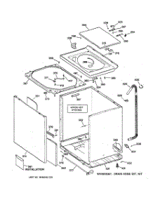 02 - Cabinet, Cover & Front Panel parts for Ge Washer WLE6000B1WW from AppliancePartsPros.com