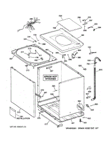 02 - Cabinet, Cover & Front Panel parts for Ge Washer WLCD2050B0WC from AppliancePartsPros.com