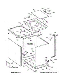 02 - Cabinet, Cover & Front Panel parts for Ge Washer WJSE3110A0CC from AppliancePartsPros.com