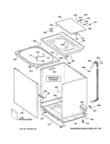 02 - Cabinet, Cover & Front Panel parts for Ge Washer WLE4000B1WW from AppliancePartsPros.com