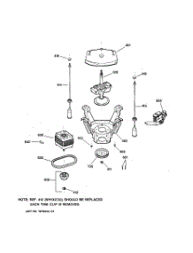 04 - Suspension, Pump & Drive Components parts for Ge Washer WLE4000B1WW from AppliancePartsPros.com