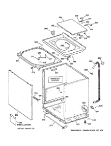 02 - Cabinet, Cover & Front Panel parts for Ge Washer WCSE3100A2WW from AppliancePartsPros.com