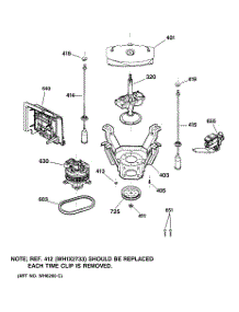 04 - Suspension, Pump & Drive Components parts for Ge Washer WHSB9000B0CC from AppliancePartsPros.com