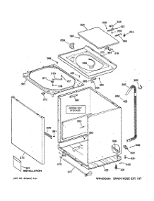 02 - Cabinet, Cover & Front Panel parts for Ge Washer WWSE5200B1CC from AppliancePartsPros.com