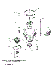04 - Suspension, Pump & Drive Components parts for Ge Washer WHSB8000B0CC from AppliancePartsPros.com