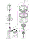 05 - Agitator, Drive Bell, Washtub & Hub