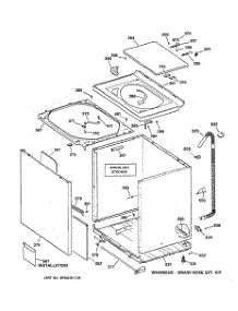 02 - Cabinet, Cover & Front Panel parts for Ge Washer WWSE6260B0WW from AppliancePartsPros.com
