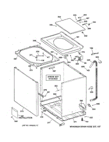 02 - Cabinet, Cover & Front Panel parts for Ge Washer WBXR2090B0CC from AppliancePartsPros.com