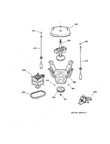 04 - Suspension, Pump & Drive Components parts for Ge Washer WBXR1090A2AA from AppliancePartsPros.com