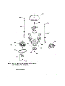 04 - Suspension, Pump & Drive Components parts for Ge Washer WBSE4220A0WW from AppliancePartsPros.com
