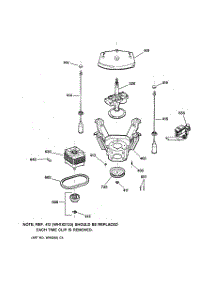 04 - Suspension, Pump & Drive Components parts for Ge Washer S2200Y1WW from AppliancePartsPros.com