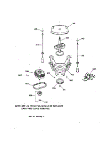 04 - Suspension, Pump & Drive Components parts for Ge Washer WCSE3100A1AA from AppliancePartsPros.com