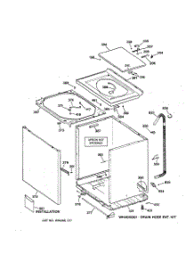 02 - Cabinet, Cover & Front Panel parts for Ge Washer S1070A0WW from AppliancePartsPros.com