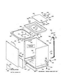 02 - Cabinet, Cover & Front Panel parts for Ge Washer WWSR4140W1WW from AppliancePartsPros.com