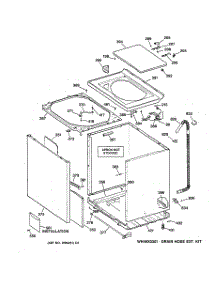 02 - Cabinet, Cover & Front Panel parts for Ge Washer WWSR4140W0WW from AppliancePartsPros.com