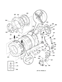 03 - Tub & Motor parts for Ge Washer SH208W0WW from AppliancePartsPros.com