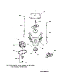 04 - Suspension, Pump & Drive Components parts for Ge Washer WBSR1060TBAA from AppliancePartsPros.com