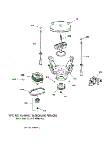 04 - Suspension, Pump & Drive Components parts for Ge Washer EWA2000A0WW from AppliancePartsPros.com