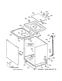 02 - Cabinet, Cover & Front Panel parts for Ge Washer WJSR2080V3AA from AppliancePartsPros.com