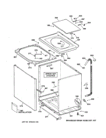 02 - Cabinet, Cover & Front Panel parts for Ge Washer WBXE2070A0AA from AppliancePartsPros.com