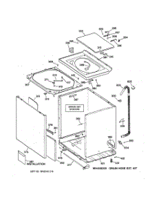 02 - Cabinet, Cover & Front Panel parts for Ge Washer WMSE4230A0WW from AppliancePartsPros.com