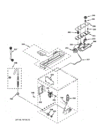02 - Controls & Rear Panel Parts parts for Ge Washer WSKS2060W0WH from AppliancePartsPros.com