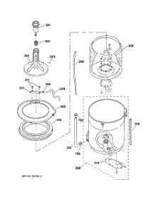 03 - Agitator, Basket & Tub Parts parts for Ge Washer WSKS2060W0WH from AppliancePartsPros.com