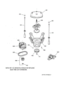 04 - Suspension, Pump & Drive Components parts for Ge Washer WLCD1030Y0WC from AppliancePartsPros.com
